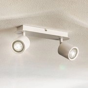 Luminex Faretto da soffitto Modo in acciaio inox, bianco, 2 luci