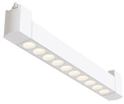 Spot Per Binario Moderno Points Alluminio Bianco 10 Luci Led Calda