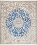 Nain Tappeto 250 x 290 Blu (Iran) Annodato A Mano
