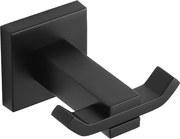 Mexen Vane doppio gancio per asciugamano, nero - 7020935-70