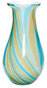 Hübsch - Kaleido Vase Blue/Yellow Hübsch