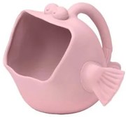 Scrunch secchiello e brocca 2 in 1 in silicone a forma di pesce, Dusty Rose