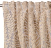 Tenda Jenny marrone, fettuccia e passanti nascosti 200x295 cm
