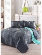 Copriletto matrimoniale trapuntato con federe 200 x 220 cm Trace - Mijolnir