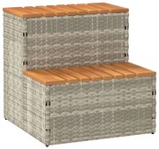 Bordo Per Vasca Idromassaggio Polyrattan&massello Acacia /