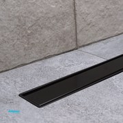 Canalina Di Scarico "Primo Compact Line" a Pavimento Piastrellabile Da 45 cm Finitura Nero