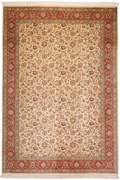 Cashmere Silk Tappeto 240 x 170 Beige (Indian) Annodato A Mano