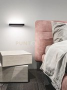 Applique floor in alluminio colore nero diffusore acrilico satinato...