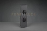 Colonnina 4 prese schuko da esterno fusione alluminio antracite ip4...