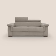 Bjorn divano letto sfoderabile con materasso H18 cm e poggiatesta reclinabili in tessuto impermeabile T02 beige