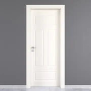 Porta battente Coconut Groove bianco L 70 x H 210 cm destra