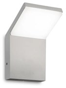 Applique Da Parete Contemporaneo Style Alluminio Grigio Led 9W 3000K Ip54