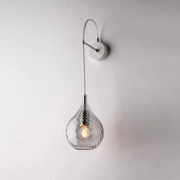 Applique Moderna Pluvia Grigio Fumè 1 Luce E14