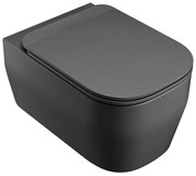 Vaso WC sospeso OLYMPIA CERAMICA tutto evo, sedile escluso P 53 x L 36 x H 42 cm nero