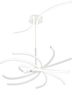 Lampadario LED design Anuk bianco Ø70cm, luce con 3 temperature di colore 7000 lumen