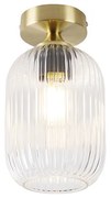 Plafoniera Art Déco in ottone - Banci