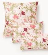 Federa in raso di cotone floreale Anthea