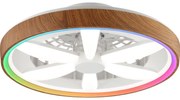 Brilliant - LED RGBW Ventilatore a soffitto dimmerabile GAIANO LED/24W/230V + +TC