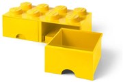 Contenitore giallo con due cassetti - LEGO®