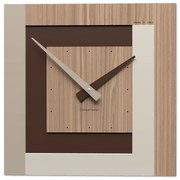 CalleaDesign Clock40 orologio da parete – noce canaletto cm 40 x 40