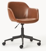 Sedia da scrivania in similpelle con seduta stretta Fiji