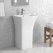 Kamalu - lavabo monoblocco a terra in ceramica modello litos-a2500