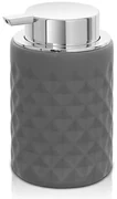 Dispenser sapone grigio da appoggio in ceramica Cristal