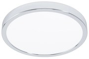 Plafoniera Moderna Fueva 5 Acciaio Cromo Led Integrato 20,5W 3000K Ip44