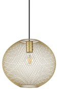 Lampadario A Sospensione Moderno Net Metallo Oro 1 Luce E27 42W Ip20