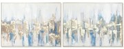 Quadro DKD Home Decor New York Loft 80 x 3,5 x 60 cm (2 Unità)