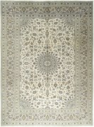 Kashan Tappeto persiano 390 x 290 Beige (Iran) Annodato A Mano