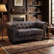 CHESTERFIELD - divano vintage in ecopelle