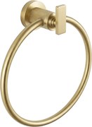 Porta asciugamani ad anello Rivo 81307 in oro spazzolato – 18x6,5x20 cm