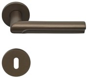 Maniglia su rosetta con bocchetta tonda FORMANI  Eclipse DR103 in inox bronzo satinato