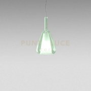 Ofelia s/11 mini -  vetro verde-trasparente e portalampada bianco a...