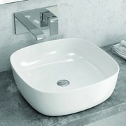 Kamalu - lavabo appoggio 41cm ceramica slim modello litos-0015