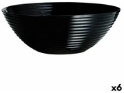 Insalatiera Luminarc Harena Nero Vetro (Ø 27 cm) (6 Unità)