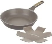 Padella antiaderente 26 cm Taupe con salvapadella