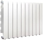 Radiatore acqua calda PRODIGE MODERN in alluminio, 10 elementi, interasse 500 mm, bianco