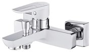 Cersanit S951-008 - Rubinetto vasca da bagno MILLE bianco/cromo lucido