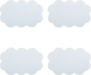 Set di tappetini antiscivolo per bambini 4 pz per la vasca 9x14,5 cm Nuages – MSV