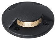 Faretto da terra moderno nero GU10 50mm 2 luci effetto IP65 - Cellar