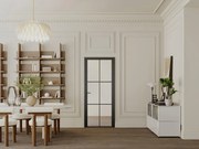 Blocco porta reversibile H204 x L93 cm in Alluminio e Vetro temperato - SEROTO