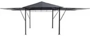 Gazebo da giardino 300x300x400 cm Omelya grigio ardesia
