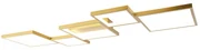 Plafoniera oro con LED dimmerabile a 3 livelli 5 luci - Lejo