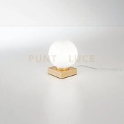 Lumetto enoire oro 1 luce attacco e14 14x14x17,5cm diffusori in vet...