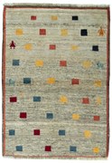 Gabbeh Tappeto persiano 100x140 Beige (Iran) Annodato A Mano