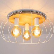 Plafoniera scandinavo Plafoniera scandinavo Cesare 3 x E27 bianco IP20, 3XE27