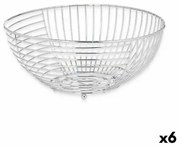 Portafrutta Argentato Metallo 28 x 12,7 x 28 cm (6 Unità)