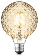 Lucande - Lampadina LED 4W Amber Facet G95 Dimmerabile E27 Lucande